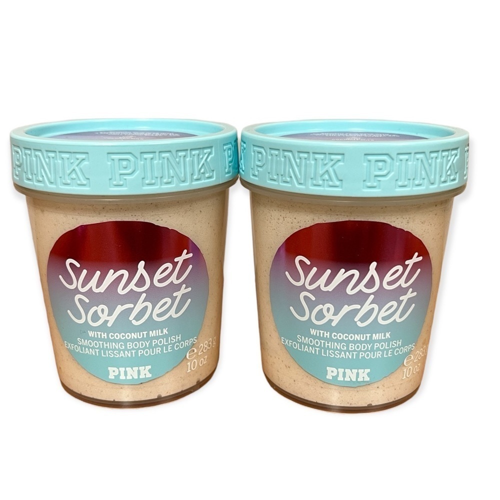 Victoria’s Secret PINK Sunset Sorbet Body Polish Exfoliating Skincare X2